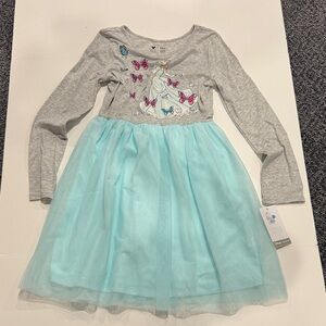 Disney Princess Gray and Aqua Kids Dress